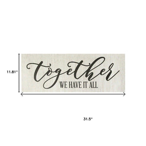 Together We Have It All Oversized Wall Art