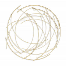 26" Gold Metal Abstract Round Hanging Wall Art Decor