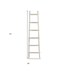 72" X 18"X 2" Brown Decorative Ladder Shelve