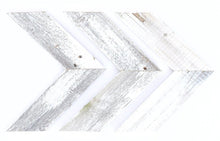 Set of Three White Wood Novelty Hanging Dimensional Sculpture