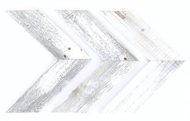 Set of Three White Wood Novelty Hanging Dimensional Sculpture