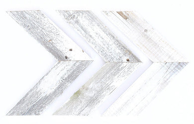 Set of Three White Wood Novelty Hanging Dimensional Sculpture