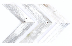 Set of Three White Wood Novelty Hanging Dimensional Sculpture