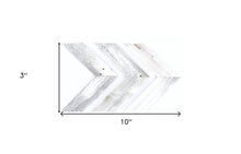 Set of Three White Wood Novelty Hanging Dimensional Sculpture