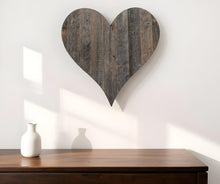 18" Weathered Gray Reclaimed Wood Heart Wall Decor