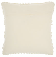 Ivory Textured Dots And Stripes Throw Pillow