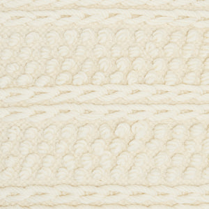 Ivory Textured Dots And Stripes Throw Pillow