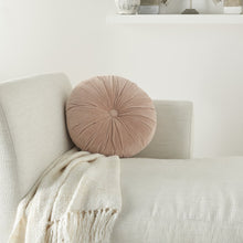 16" X 16" Light Pink Round Velvet