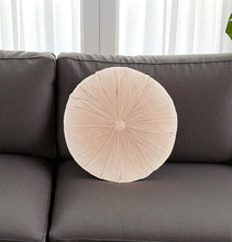 16" X 16" Light Pink Round Velvet