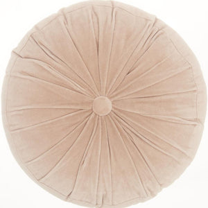 16" X 16" Light Pink Round Velvet