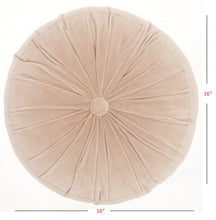 16" X 16" Light Pink Round Velvet