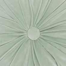 16" X 16" Mint Green Round Velvet