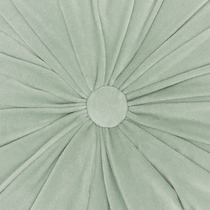 16" X 16" Mint Green Round Velvet
