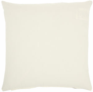 20" Gray Cotton Throw Pillow