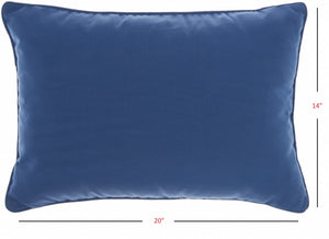 Blue Indoor Outdoor Lumbarthrow Pillow