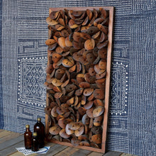 36" X 4" Brown Wood Hanging Dimensional Sculpture