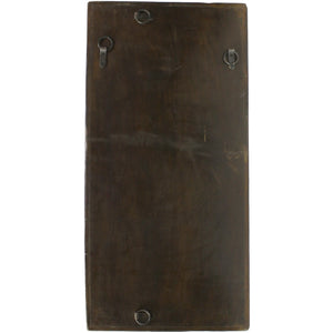 36" X 4" Brown Wood Hanging Dimensional Sculpture