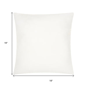 18" White Square Throw Pillow Insert