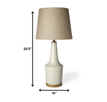 29" Brown Lamp Base LED With Brown Shade