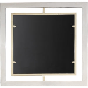 32" Gold Square Framed Accent Mirror