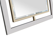 32" Gold Square Framed Accent Mirror