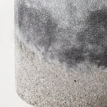 6" Brown And Black Abstract Cylinder Ceramic Table Vase