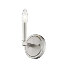 One Light Silver Wall Sconce