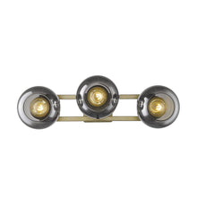 Lunette 3-Light Aged Brass Sconce