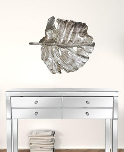 Set of Two Gray Aluminum Novelty Hanging Dimensional Sculpture