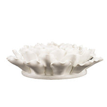 9" X 9" Off White Ceramic Novelty Hanging Dimensional Sculpture