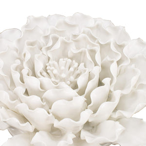 9" X 9" Off White Ceramic Novelty Hanging Dimensional Sculpture