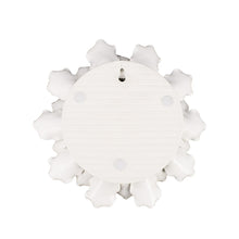 9" X 9" Off White Ceramic Novelty Hanging Dimensional Sculpture