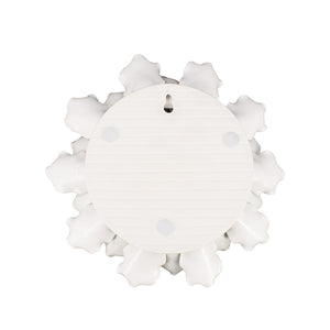 9" X 9" Off White Ceramic Novelty Hanging Dimensional Sculpture