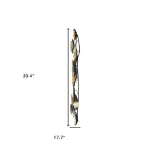 39" X 2" White Iron Novelty Hanging Dimensional Sculpture