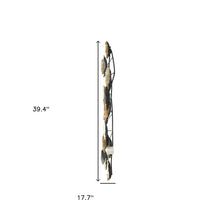 39" X 2" White Iron Novelty Hanging Dimensional Sculpture