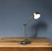 Shiny Satin Brass LED Adjustable Desk Lamp
