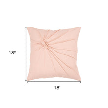 18" Pink Cotton Throw Pillow