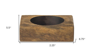 4" Wide Pillar Tabletop Pillar Candle Holder