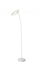 73" White LED Torchiere Floor Lamp With White