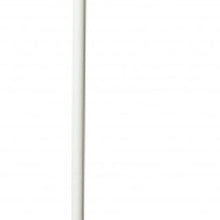 73" White LED Torchiere Floor Lamp With White