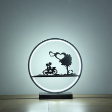 13" Black Bedside Led Table Lamp
