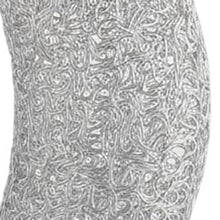12" Silver Bedside Table Lamp With Silver Swirl Novelty Shade