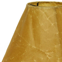 12" Brown Slanted Empire Crinkle Oil Paper Lampshade