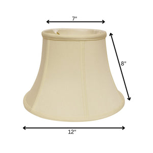 12" Ivory Drum No Slub Lampshade