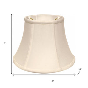 White Monay Shantung Silk Drum Lamp Shade