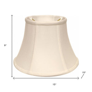 White Monay Shantung Silk Drum Lamp Shade