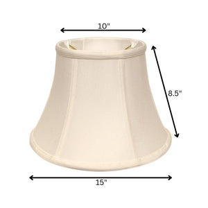 White Monay Shantung Silk Drum Lamp Shade