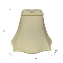 10" Ivory Premium Square Monay Shantung Lampshade