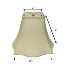 10" Ivory Premium Square Monay Shantung Lampshade