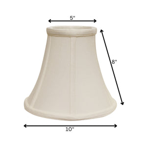 10" Off White Premium Bell Monay Shantung Lampshade